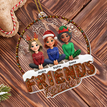Sisters Forever With Sister Figures And Christmas Hats