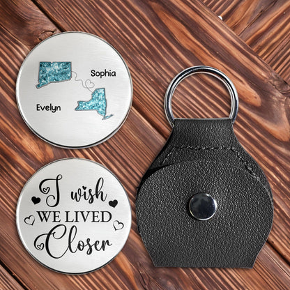 I Wish We Lived Closer, State Outlines With Hearts