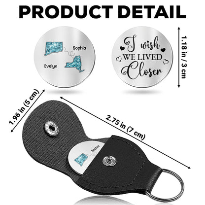 I Wish We Lived Closer, State Outlines With Hearts