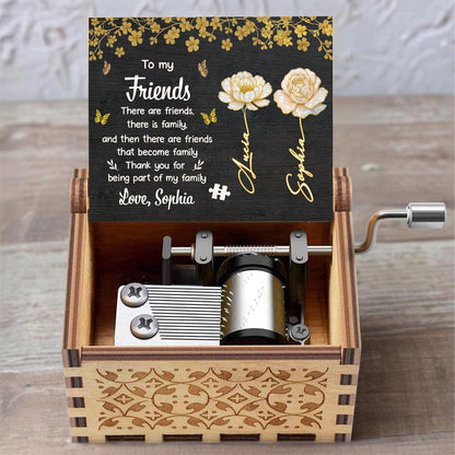 To My Friends, Flowers And Butterflies Music Box
