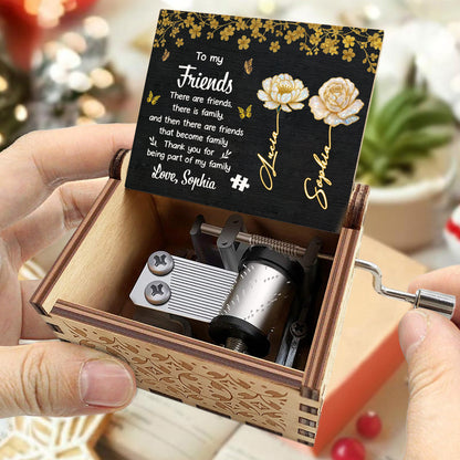 To My Friends, Flowers And Butterflies Music Box