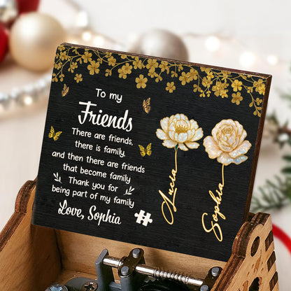 To My Friends, Flowers And Butterflies Music Box