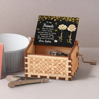 To My Friends, Flowers And Butterflies Music Box