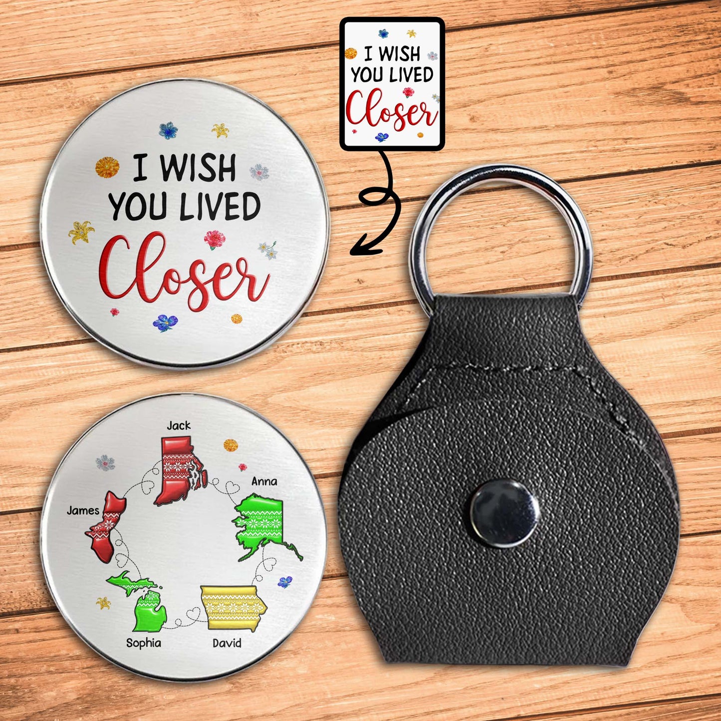 I Wish You Lived Closer With Stars And Flowers