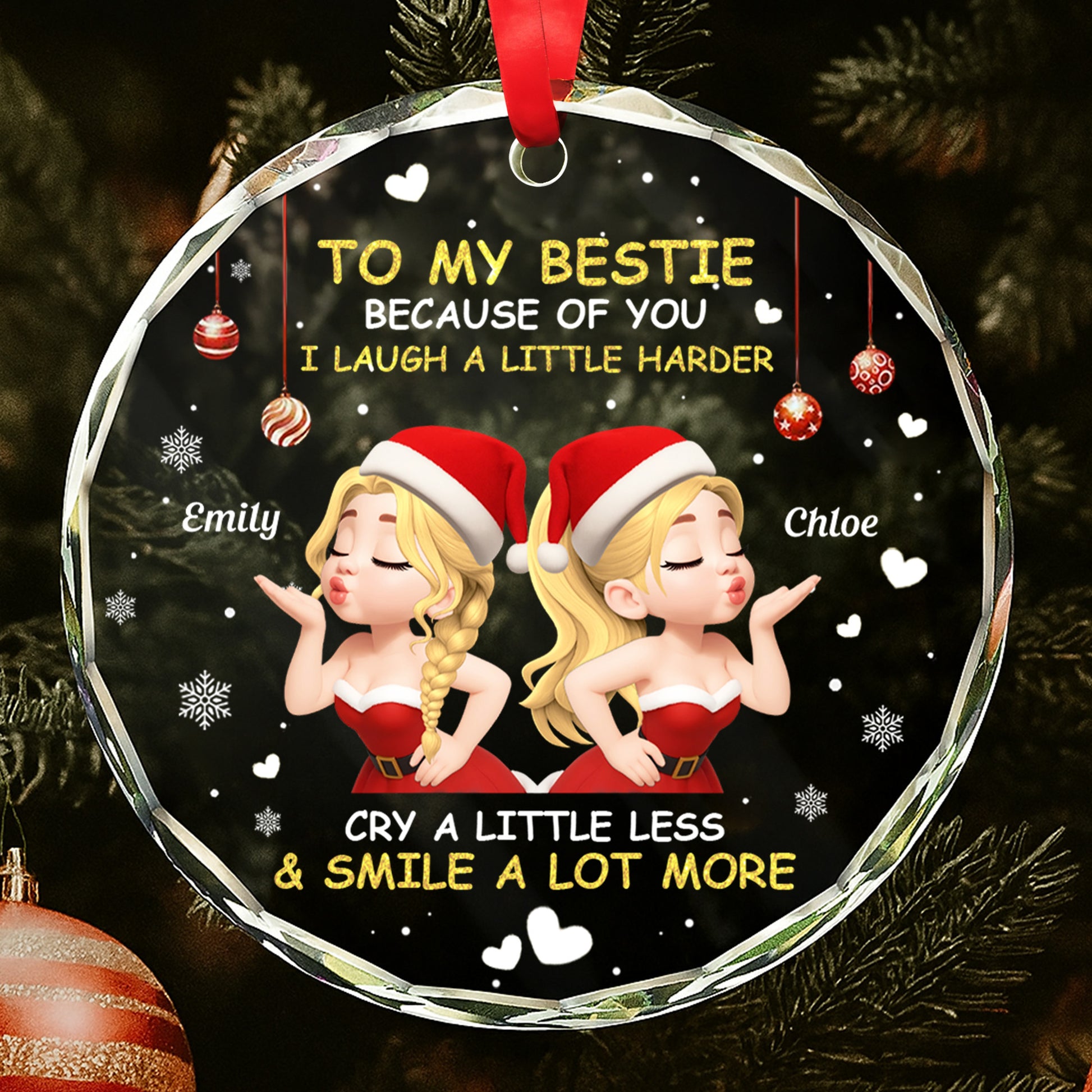 To My Bestie Because Of You I Laugh A Little Harder