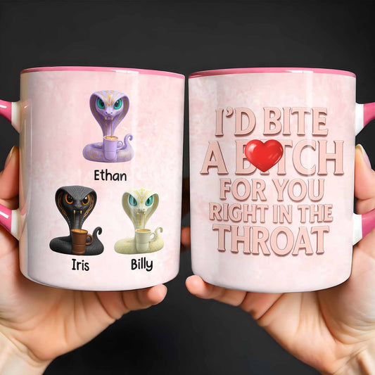 Enjoy A Magical Sip With Unique Snake Designs - Personalized Custom Accent Mug - BST402_AMUG