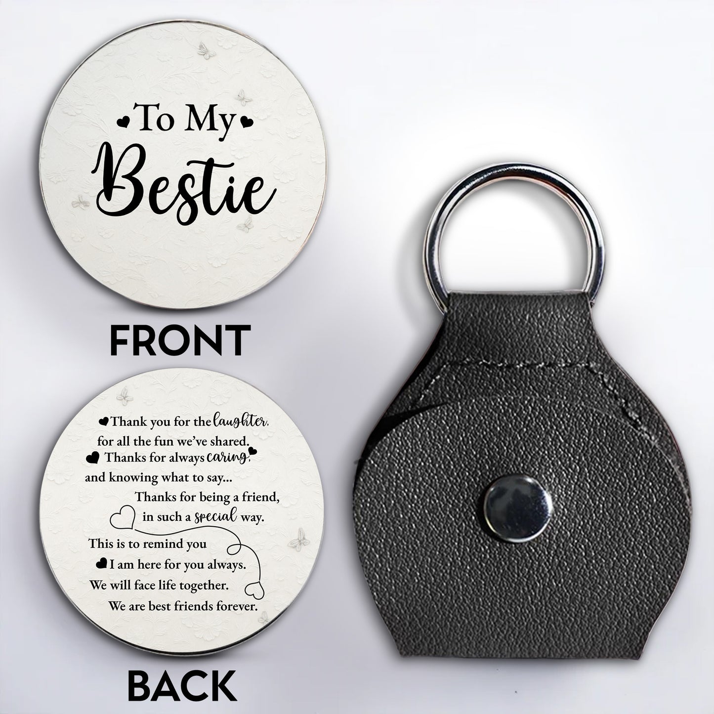 To My Bestie, Best Friends Forever With Hearts