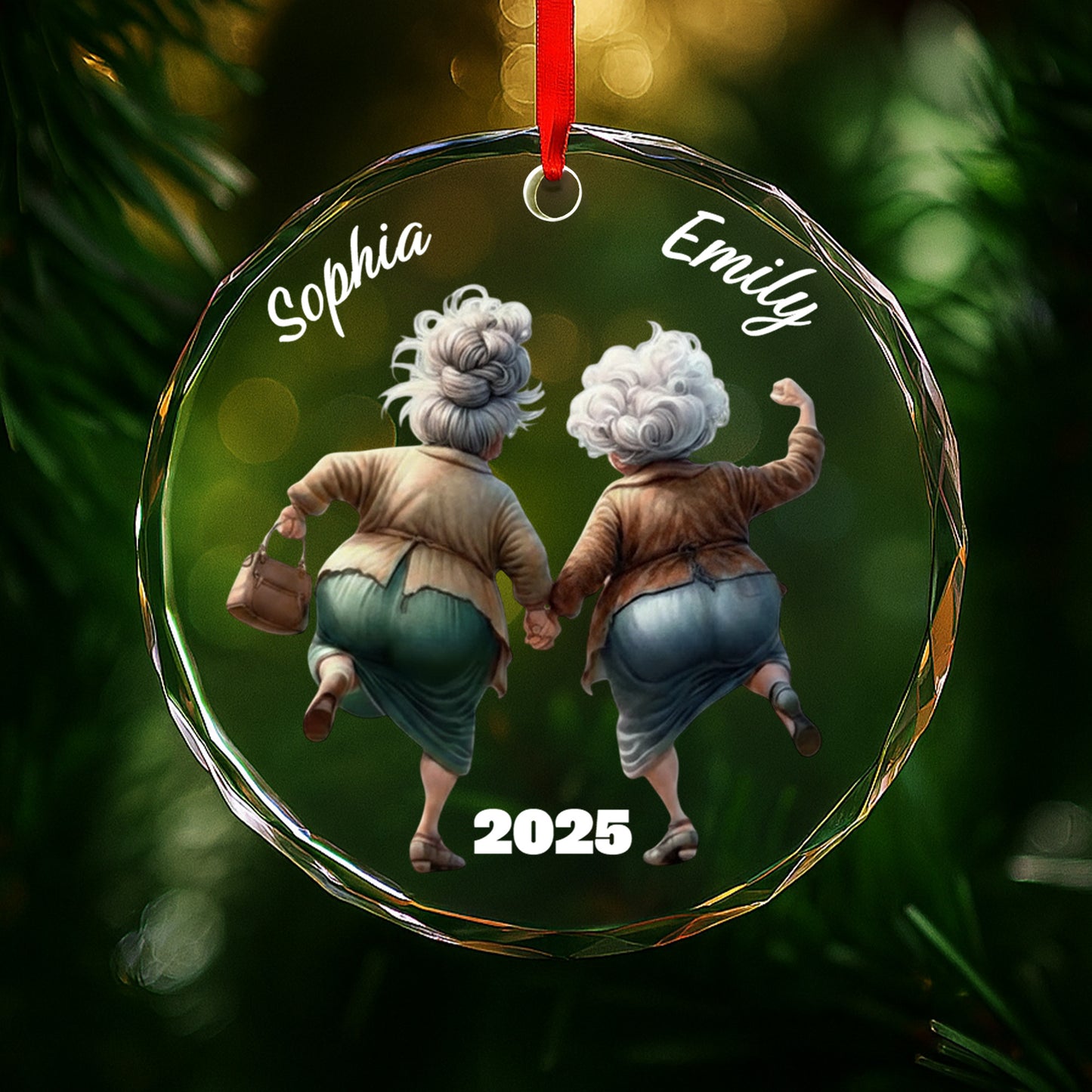 Celebrate Everlasting Friendship, Elderly Women Holding Hands