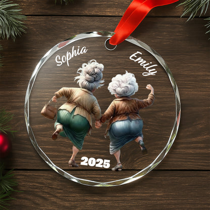 Celebrate Everlasting Friendship, Elderly Women Holding Hands