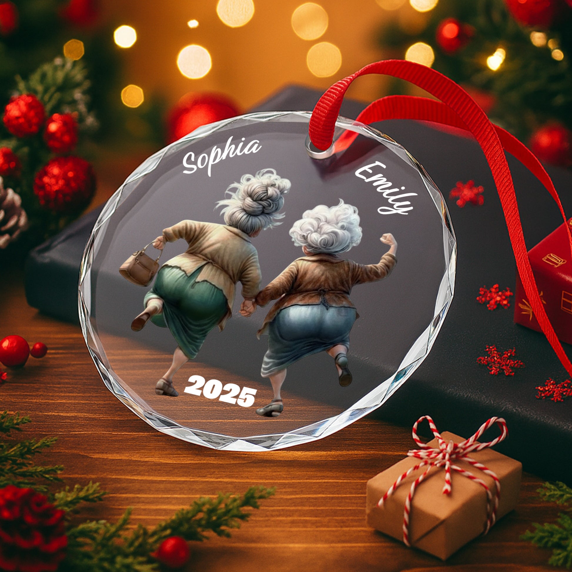 Celebrate Everlasting Friendship, Elderly Women Holding Hands