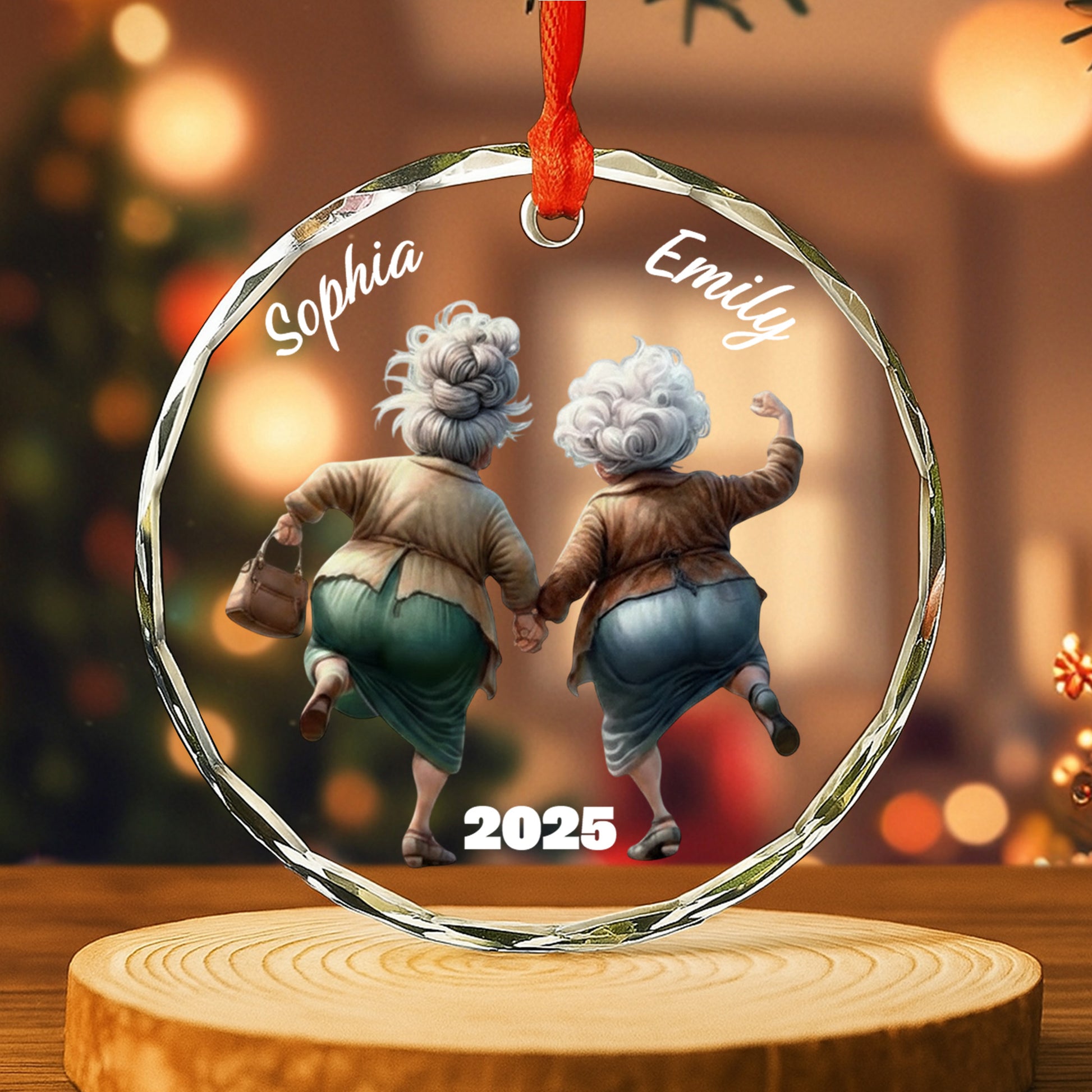 Celebrate Everlasting Friendship, Elderly Women Holding Hands