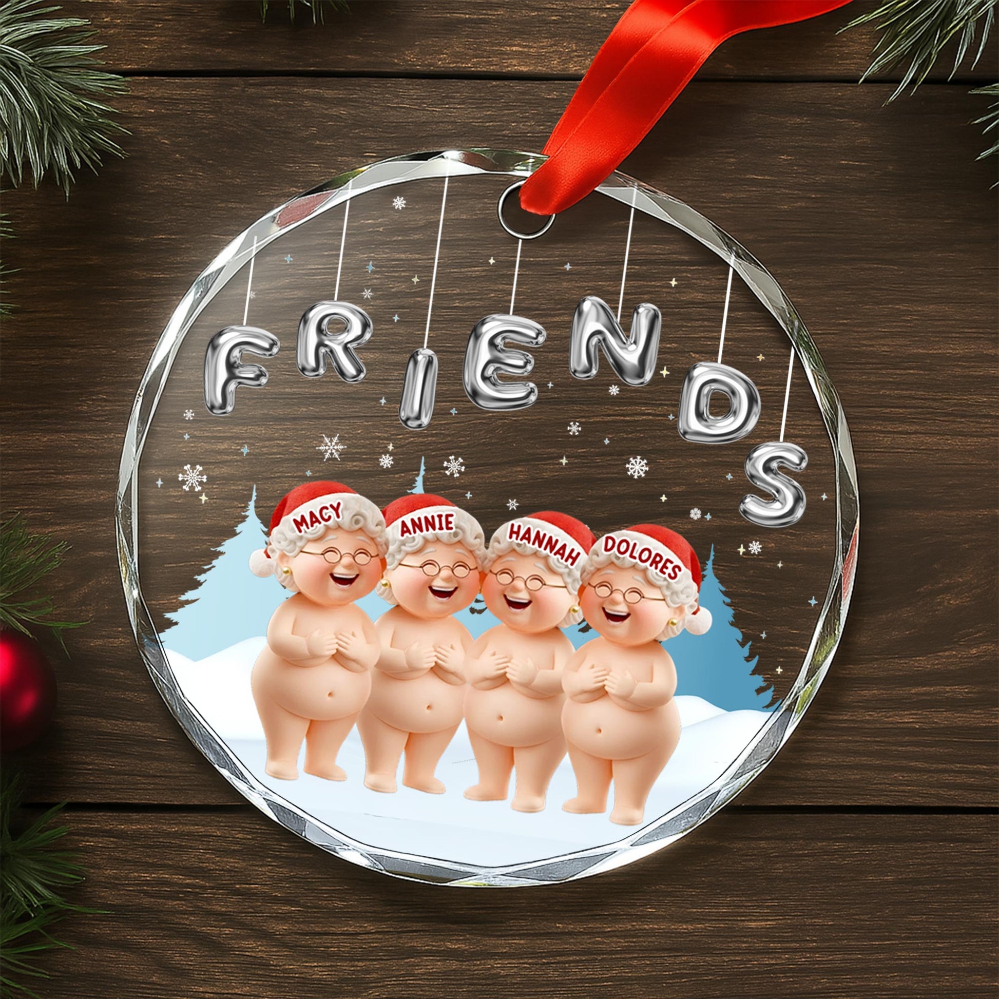 Celebrate Joy Of Friendship, Festive Cartoon Figures