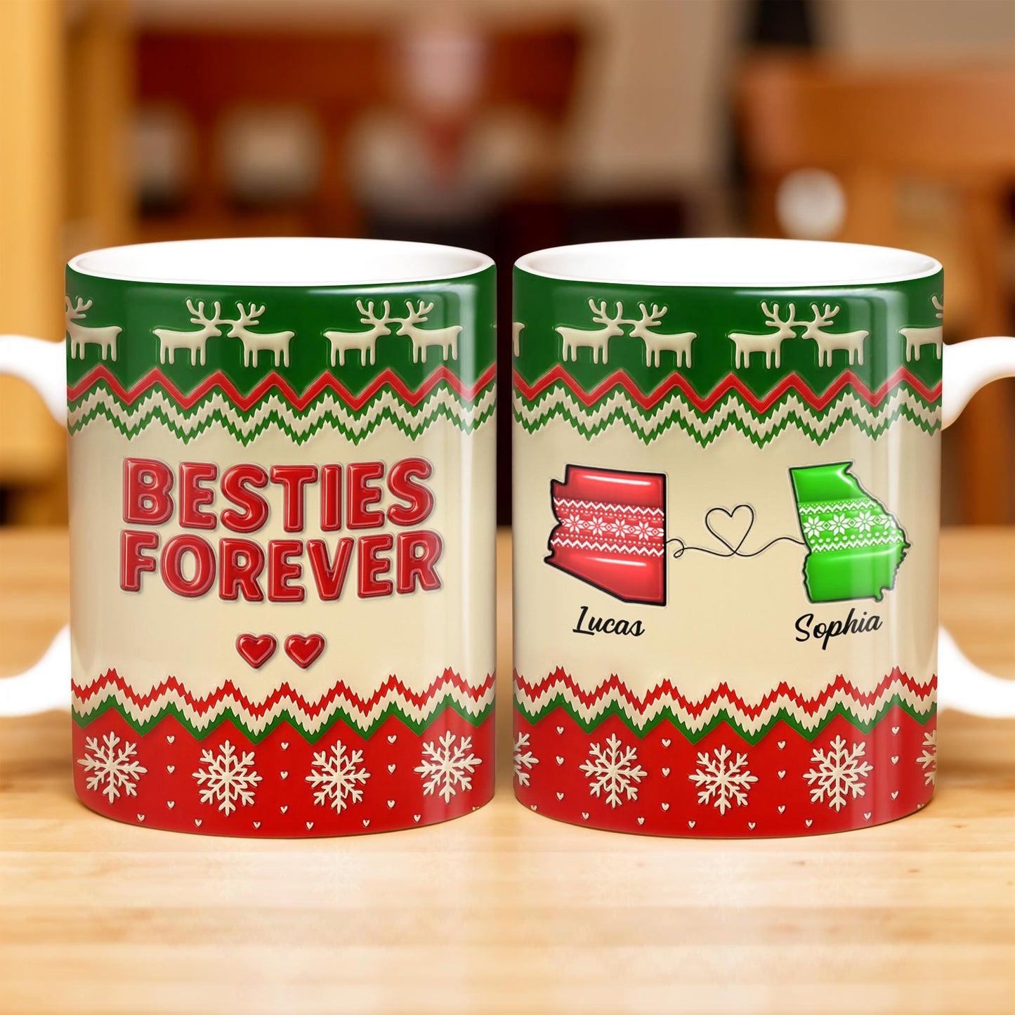 Besties Forever Christmas Sweater Design