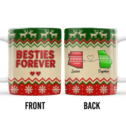 Besties Forever Christmas Sweater Design