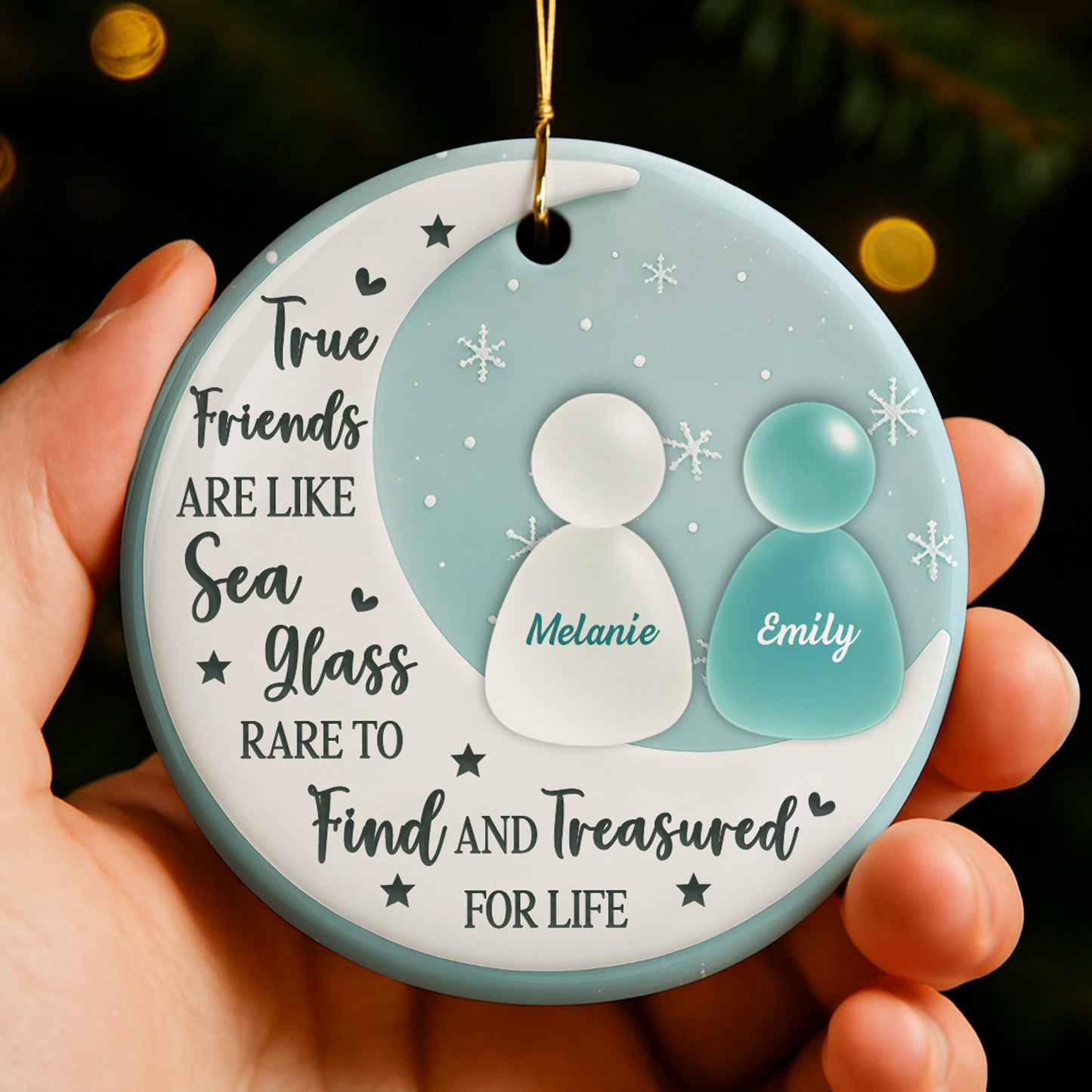 True Friends Like Sea Glass, Treasured For Life