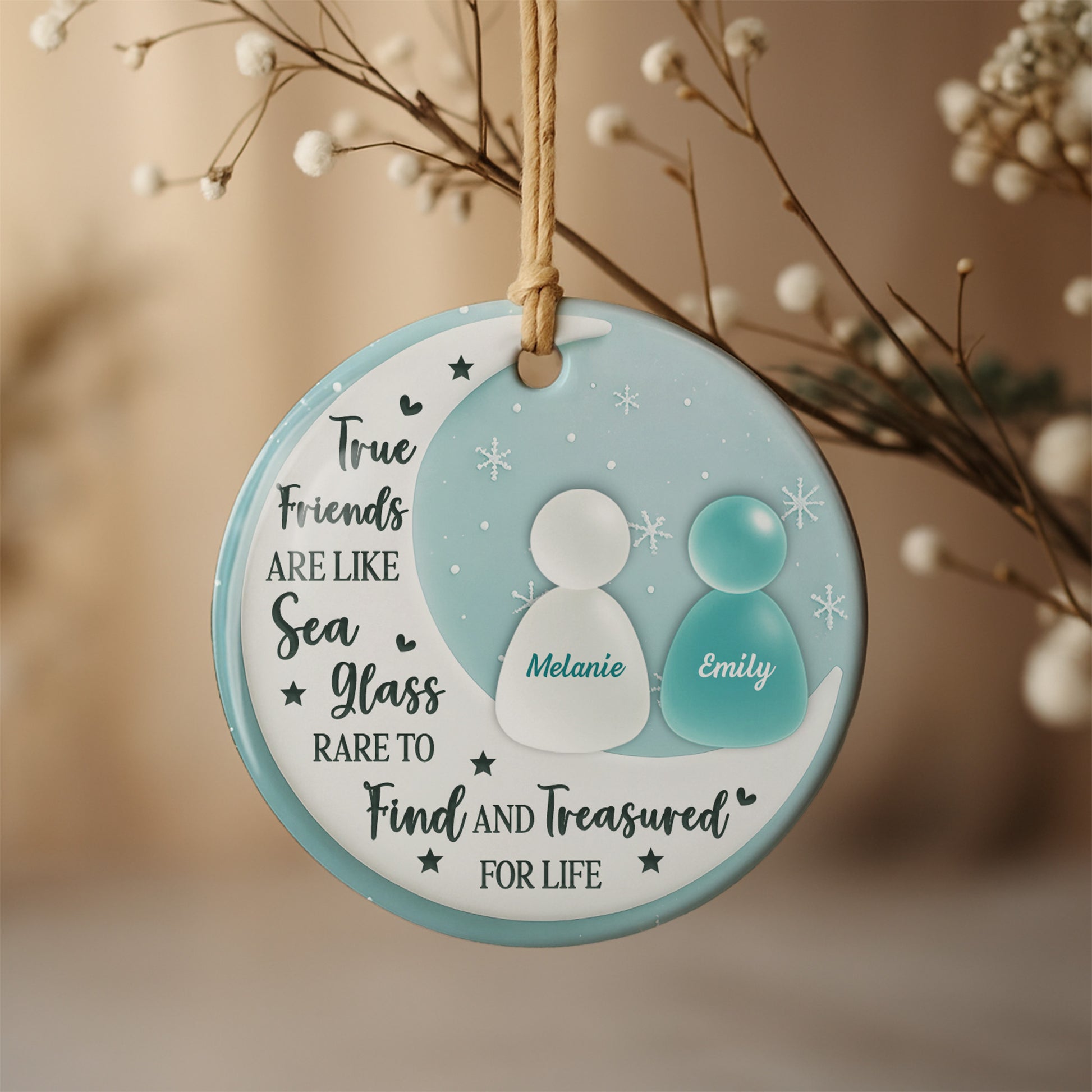 True Friends Like Sea Glass, Treasured For Life