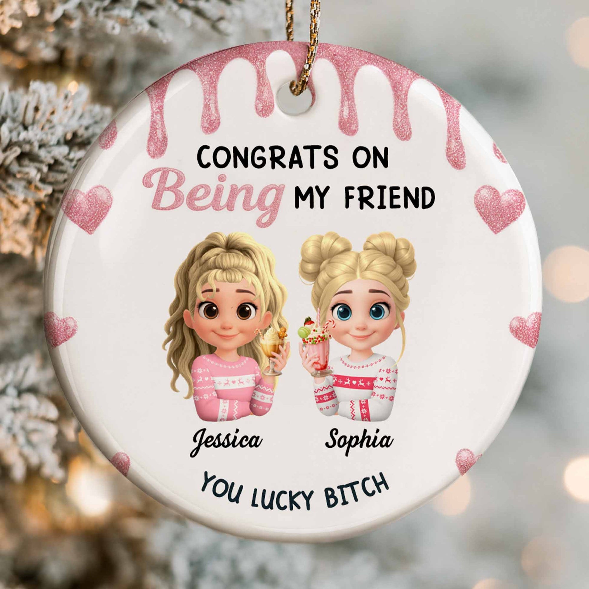 Congrats On Being My Friends With Holiday Hats