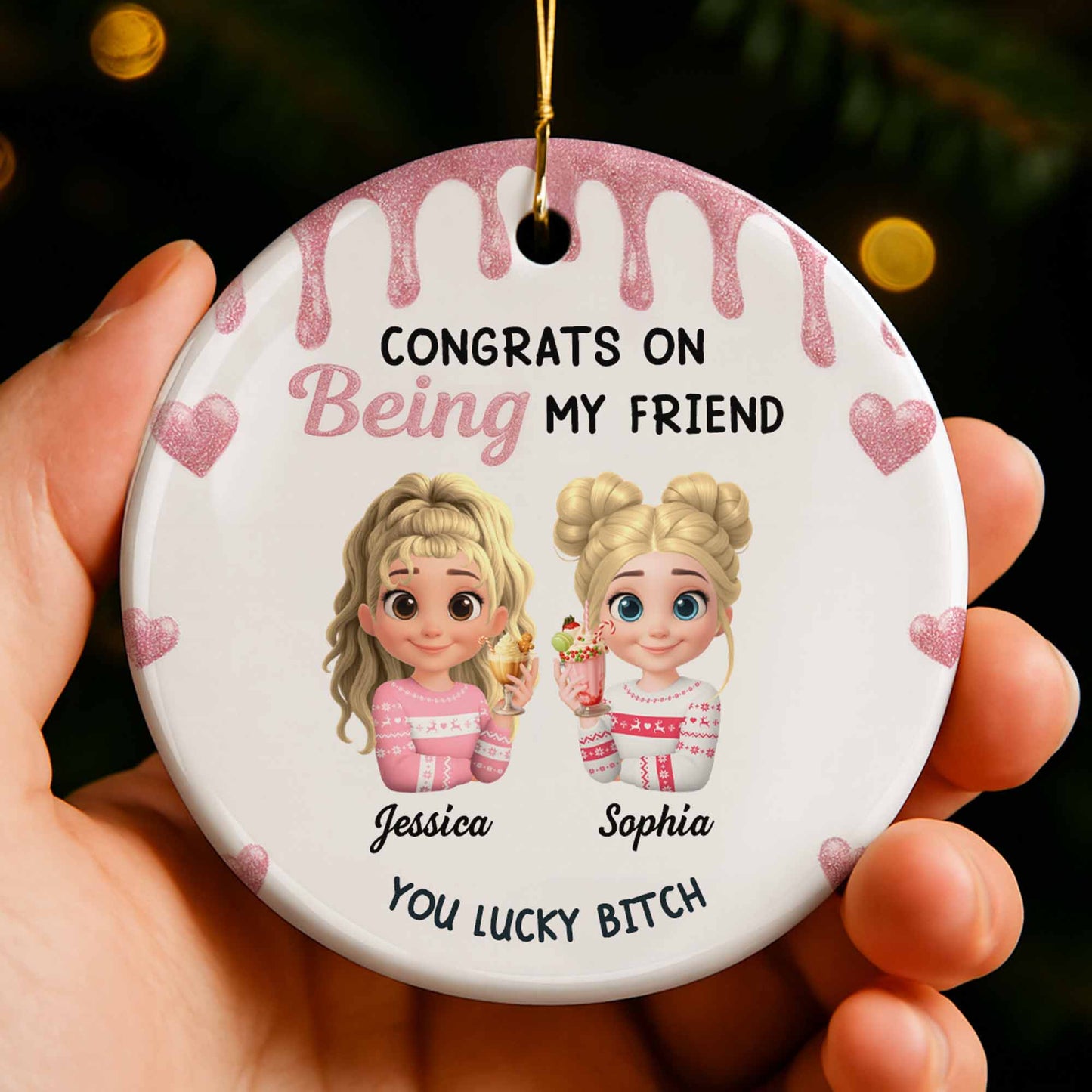 Congrats On Being My Friends With Holiday Hats