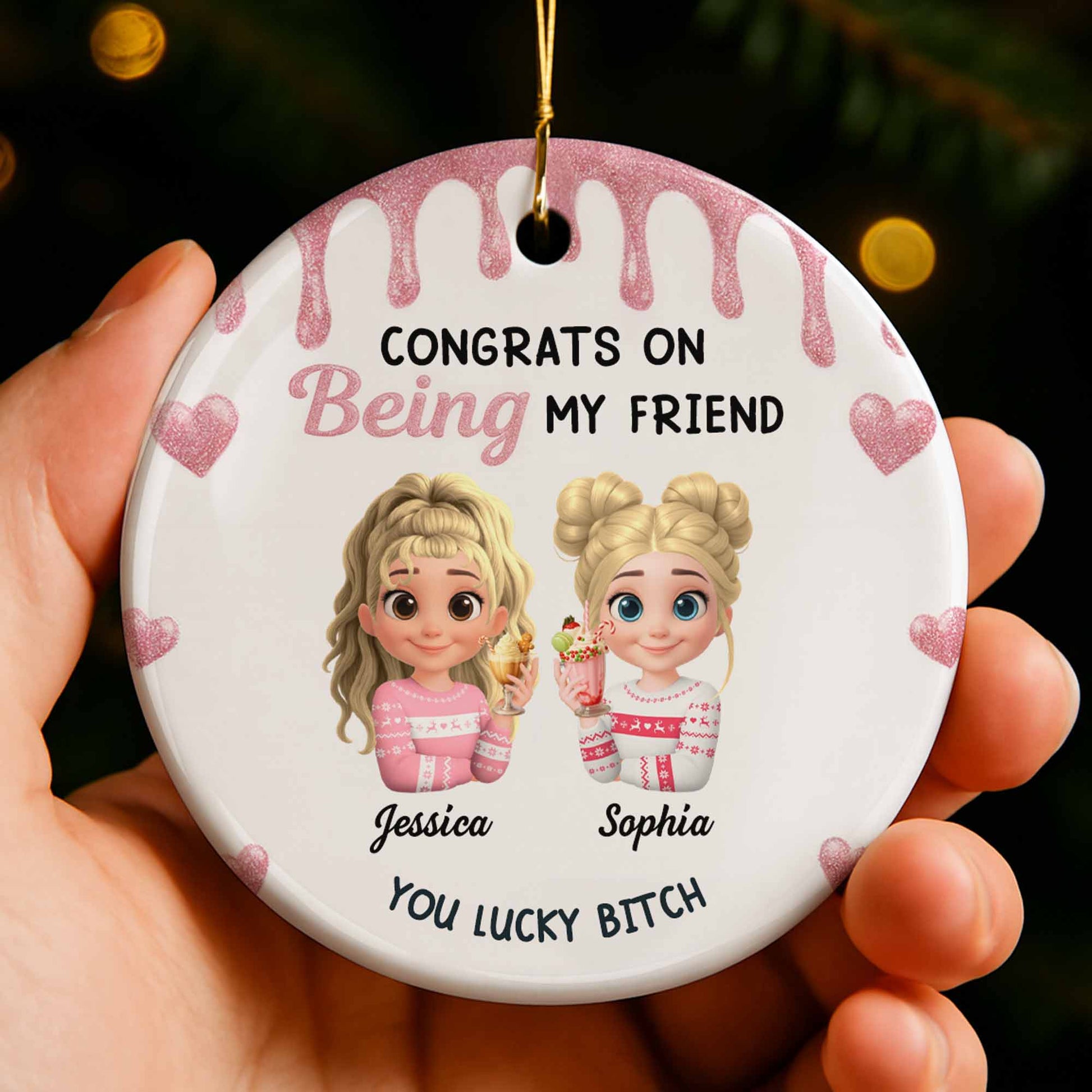 Congrats On Being My Friends With Holiday Hats