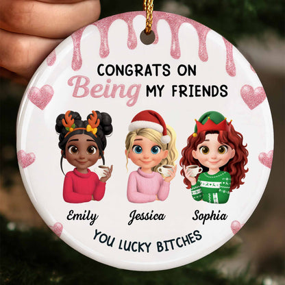 Congrats On Being My Friends With Holiday Hats