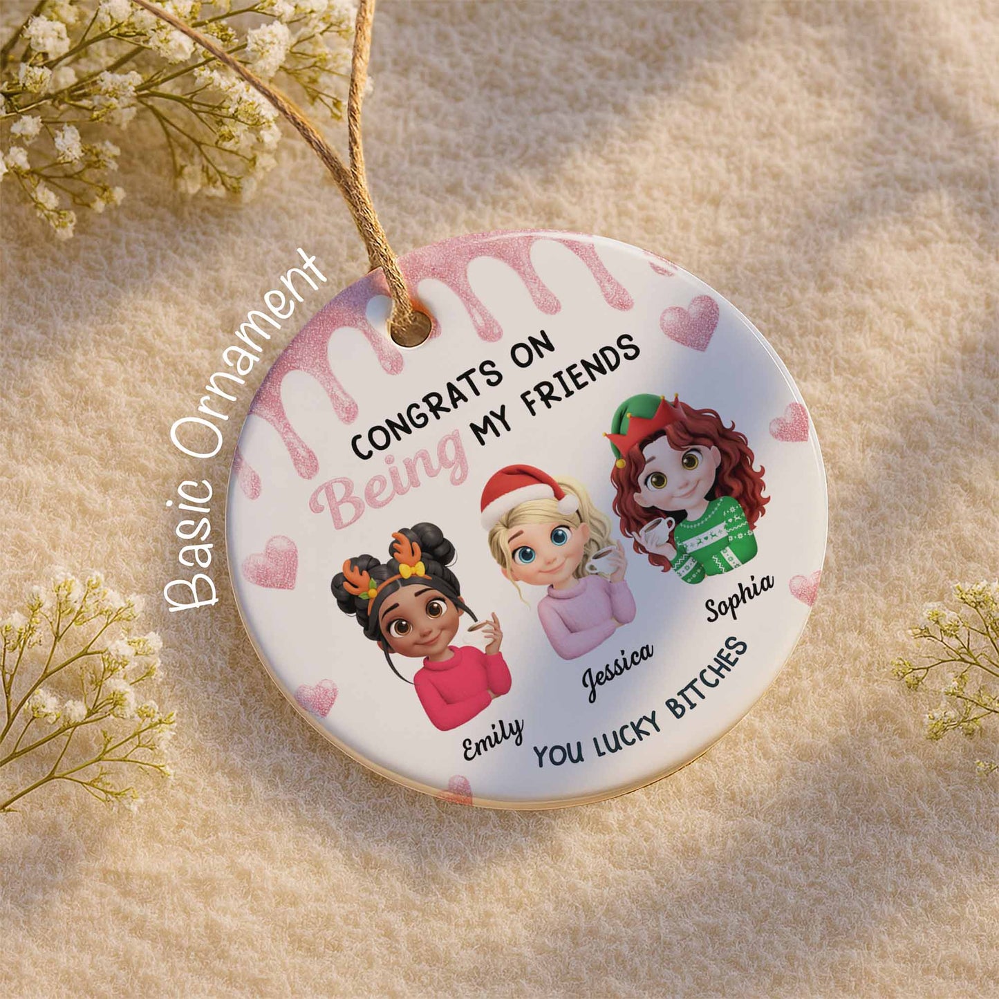 Congrats On Being My Friends With Holiday Hats