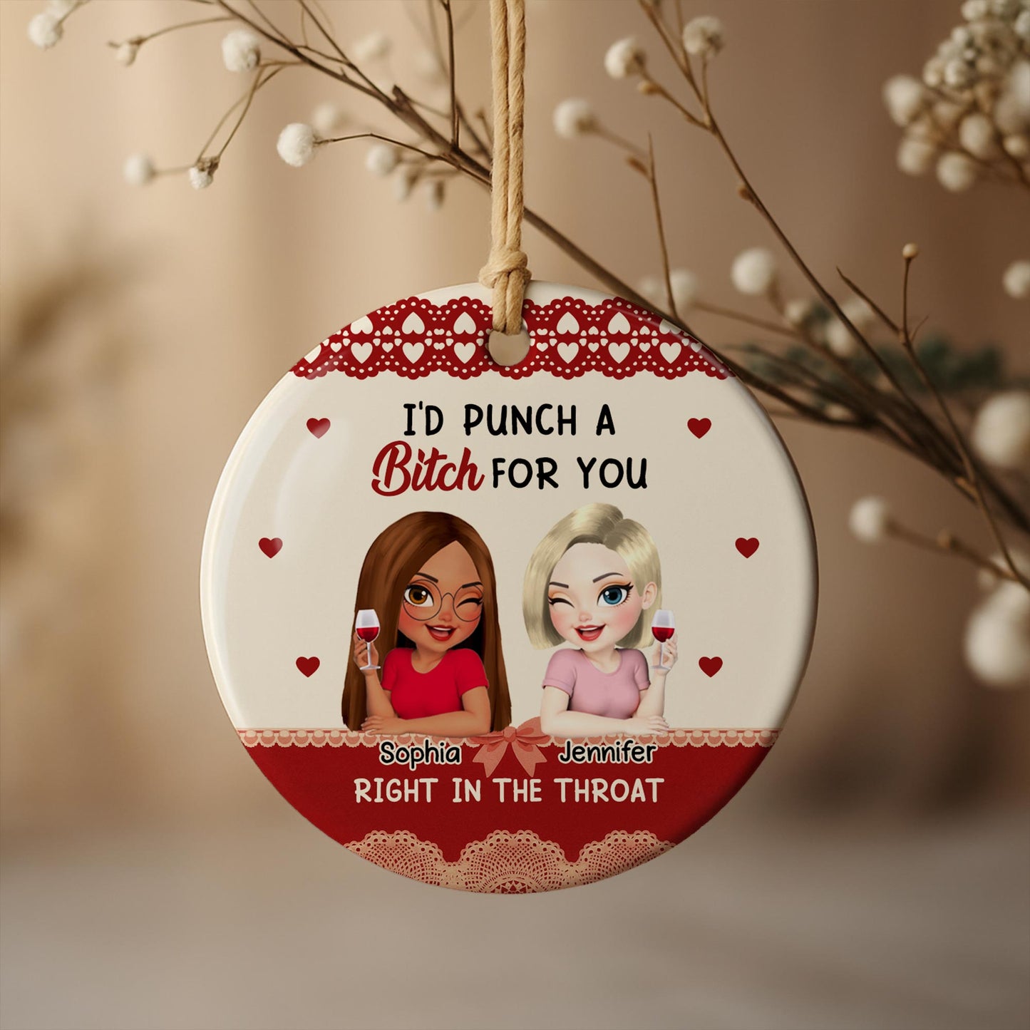 I'd Punch For You, Two Friends Sharing Wine