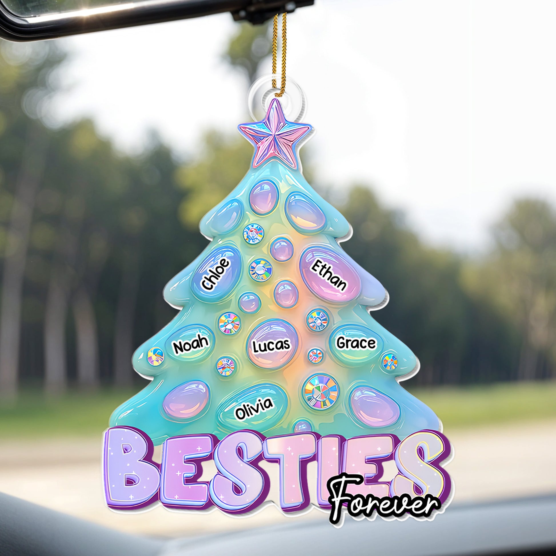 Besties Forever Christmas Tree Ornament