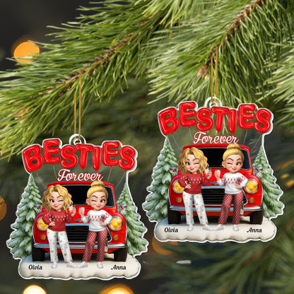 Besties Forever, Van And Pine Trees