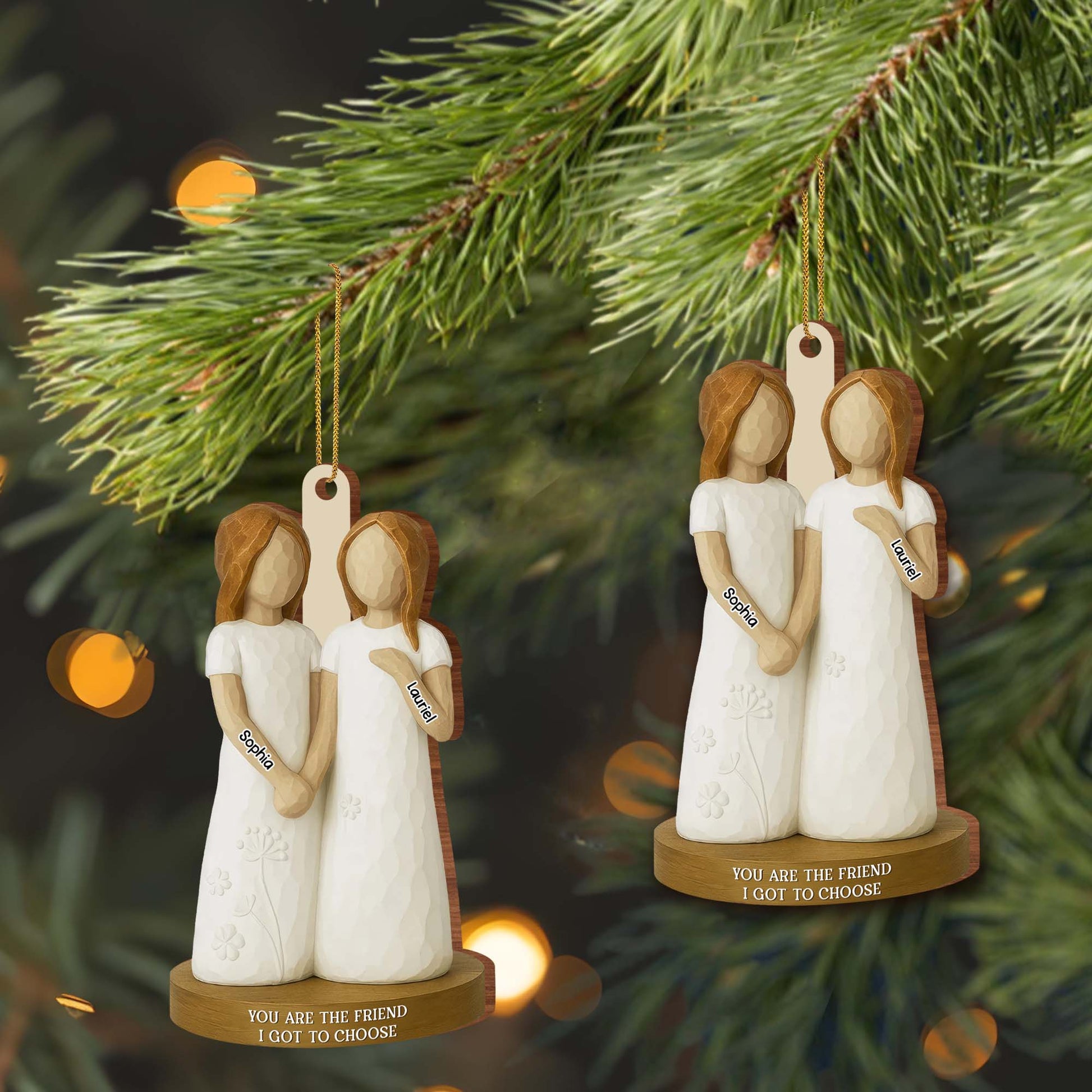 You Are The Friend I Got To Choose, Figurines With Flowers