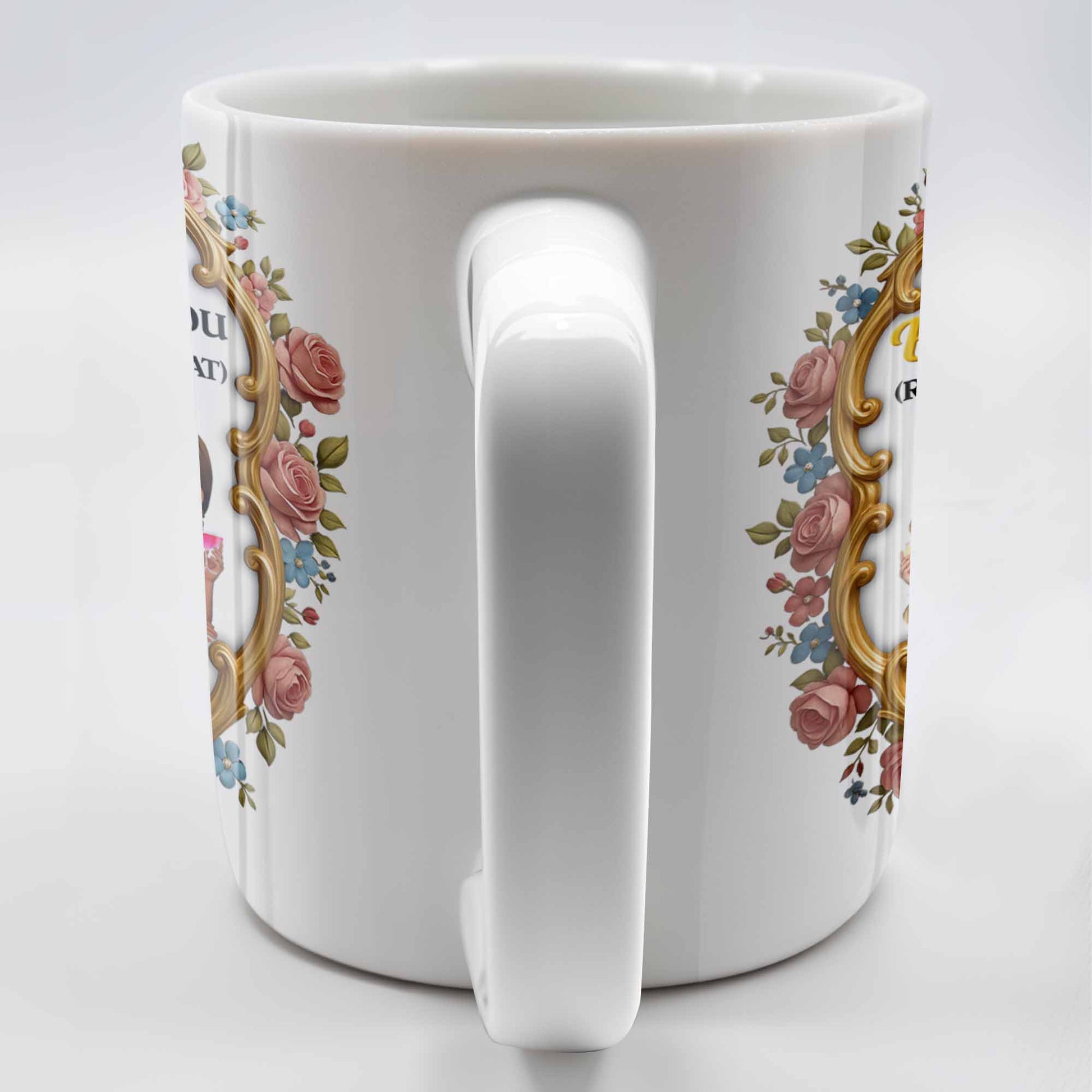 I'd Punch A B*tch For You With Roses And Golden Frame