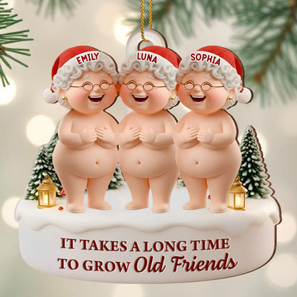 It Takes A Long Time To Grow Old Friends Santa Hats