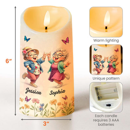 To My Old Friend Thank You For Being My Unbiological Sister With Flowers And Butterflies