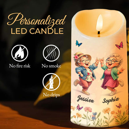 To My Old Friend Thank You For Being My Unbiological Sister With Flowers And Butterflies