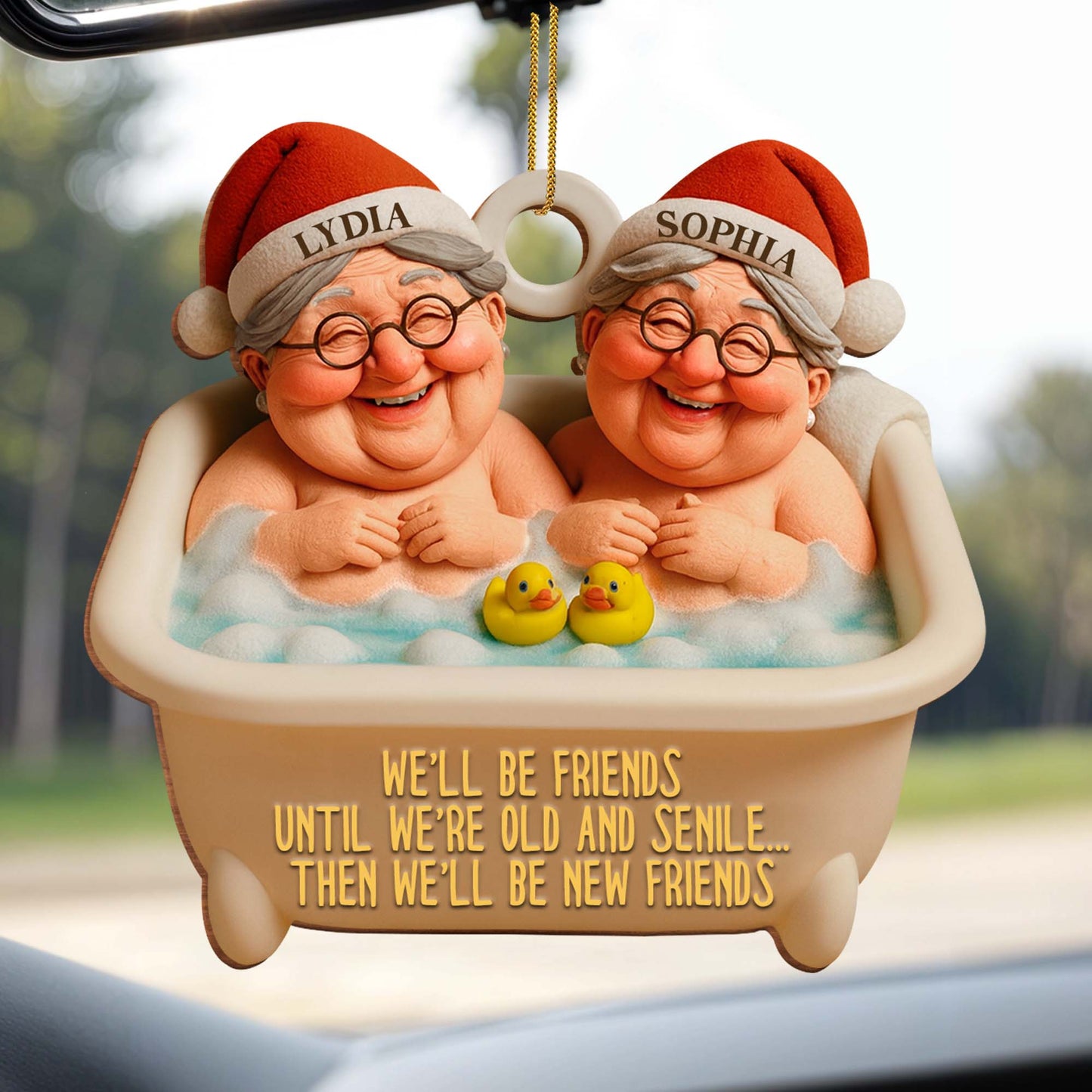 We'll Be Friends Until We're Old, Bathing Friends Ornament