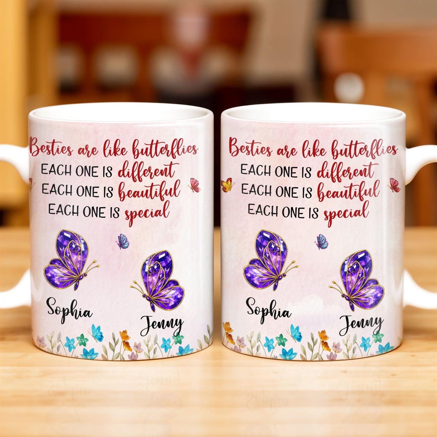 Besties Are Like Butterflies, Beautiful And Special