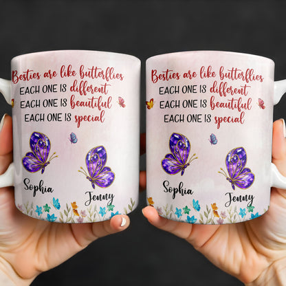 Besties Are Like Butterflies, Beautiful And Special