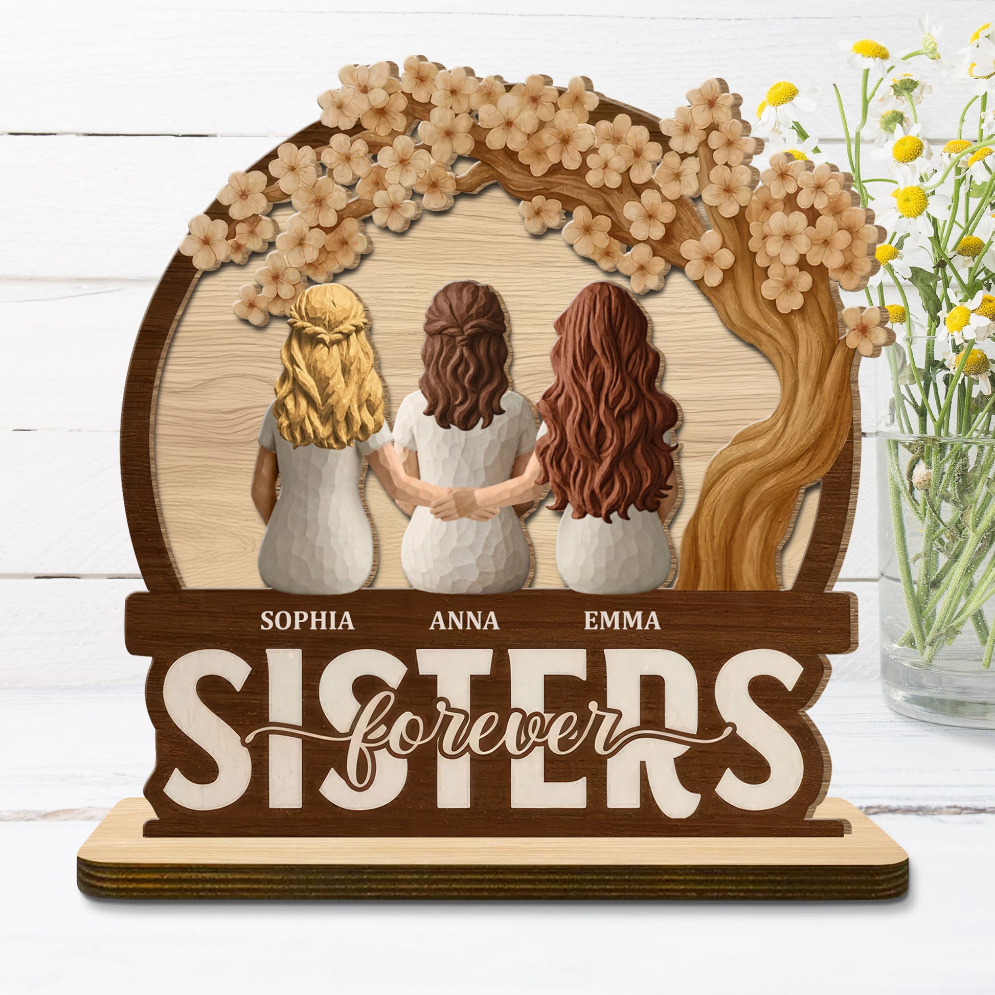 Sisters Forever Besties Forever Friends Forever Plaque