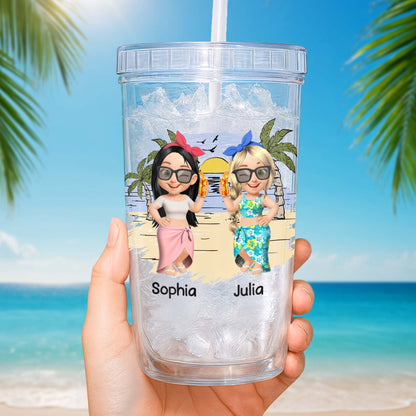 Celebrate Friendship With Beach And Palm Trees