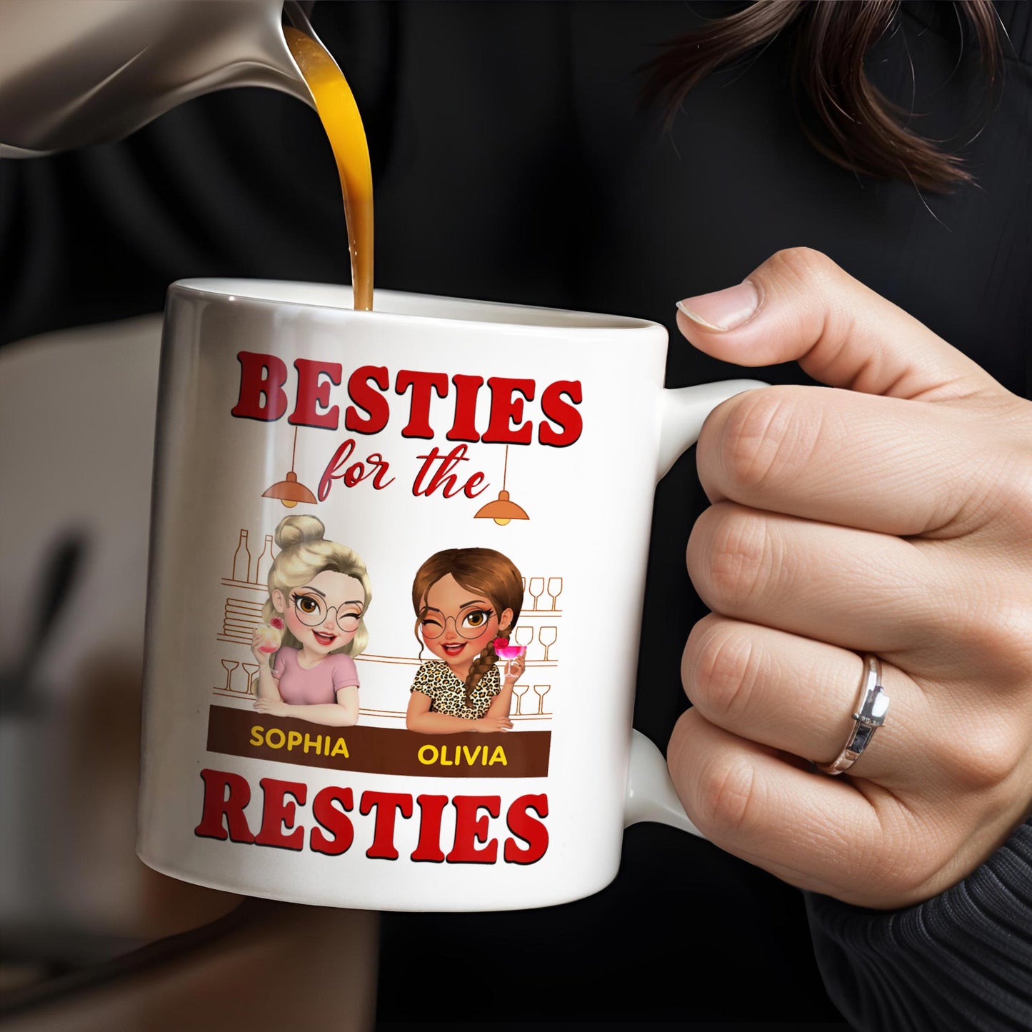 Besties For The Resties, Two Girls Enjoying Drinks