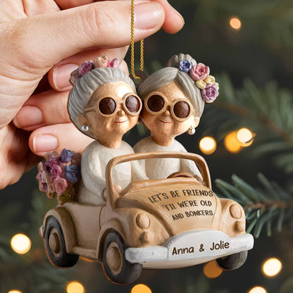 Let's Be Friends Til We're Old And Bonkers, Car And Flowers