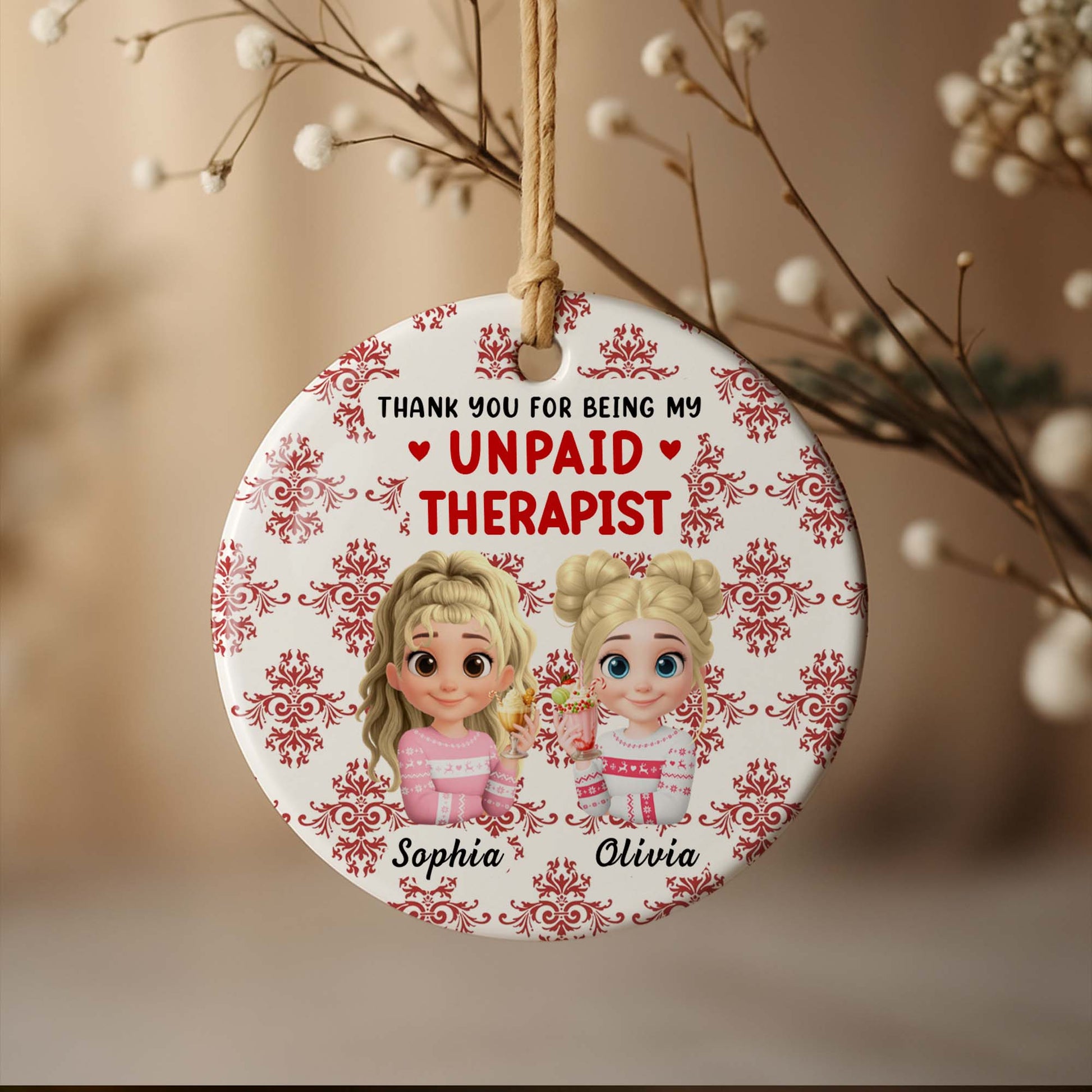 Thank You For Being My Unpaid Therapist Character Design