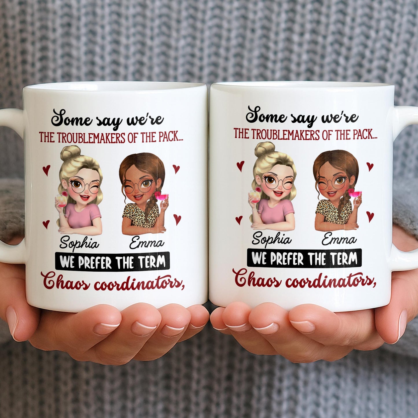 Chaos Coordinators, Cartoon Characters And Hearts