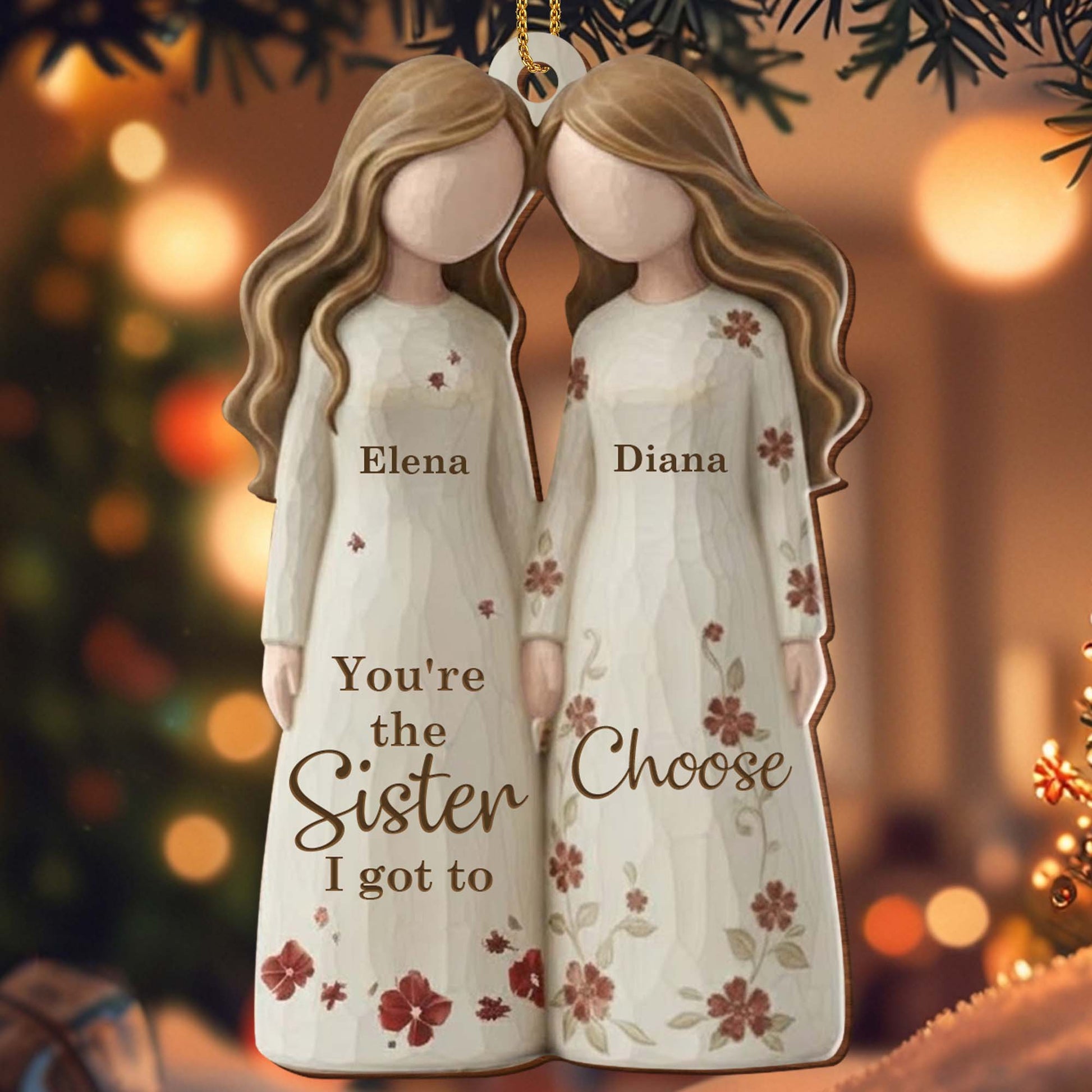 You're The Sister I Got To Choose With Dresses And Flowers