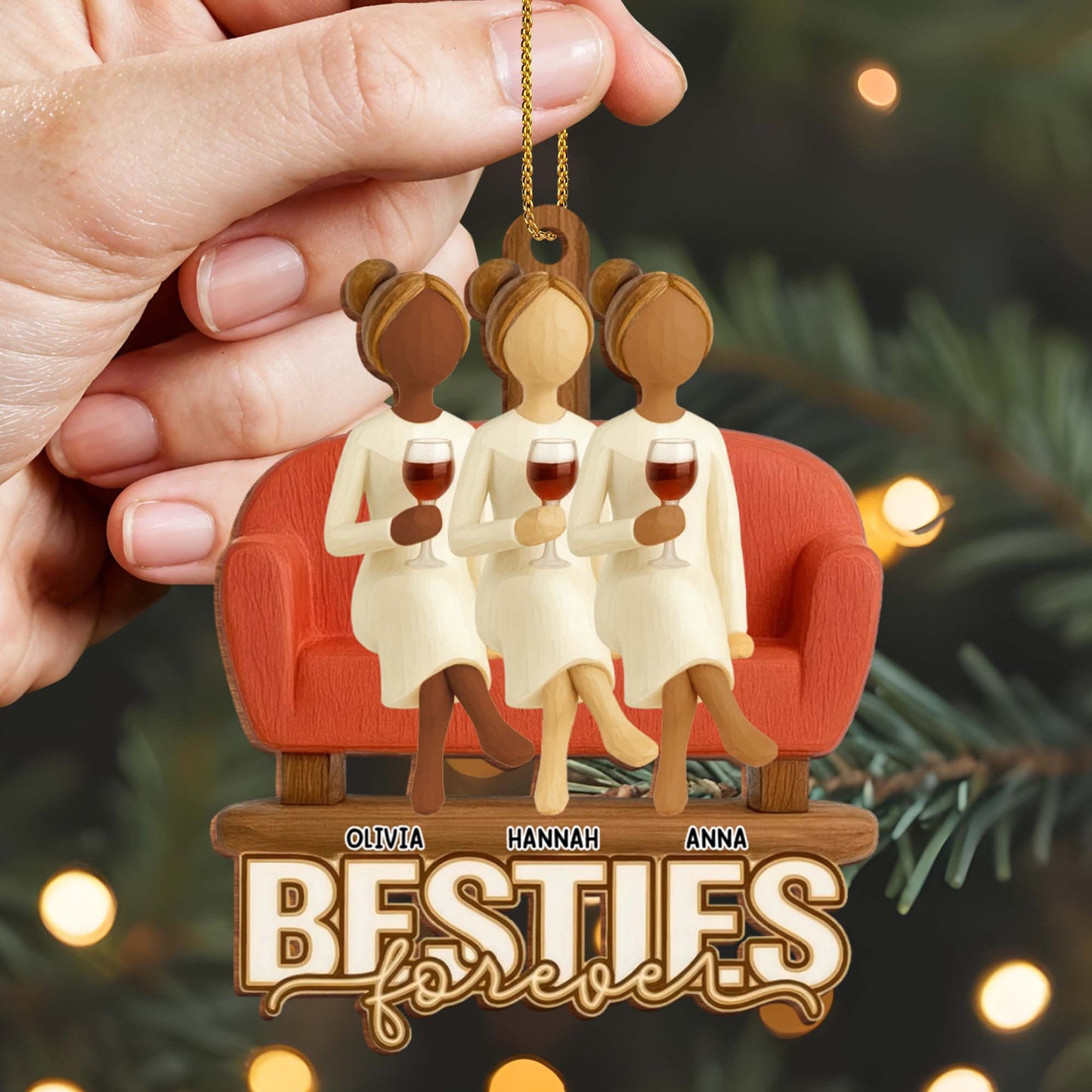 Besties Forever Celebrating With Wine