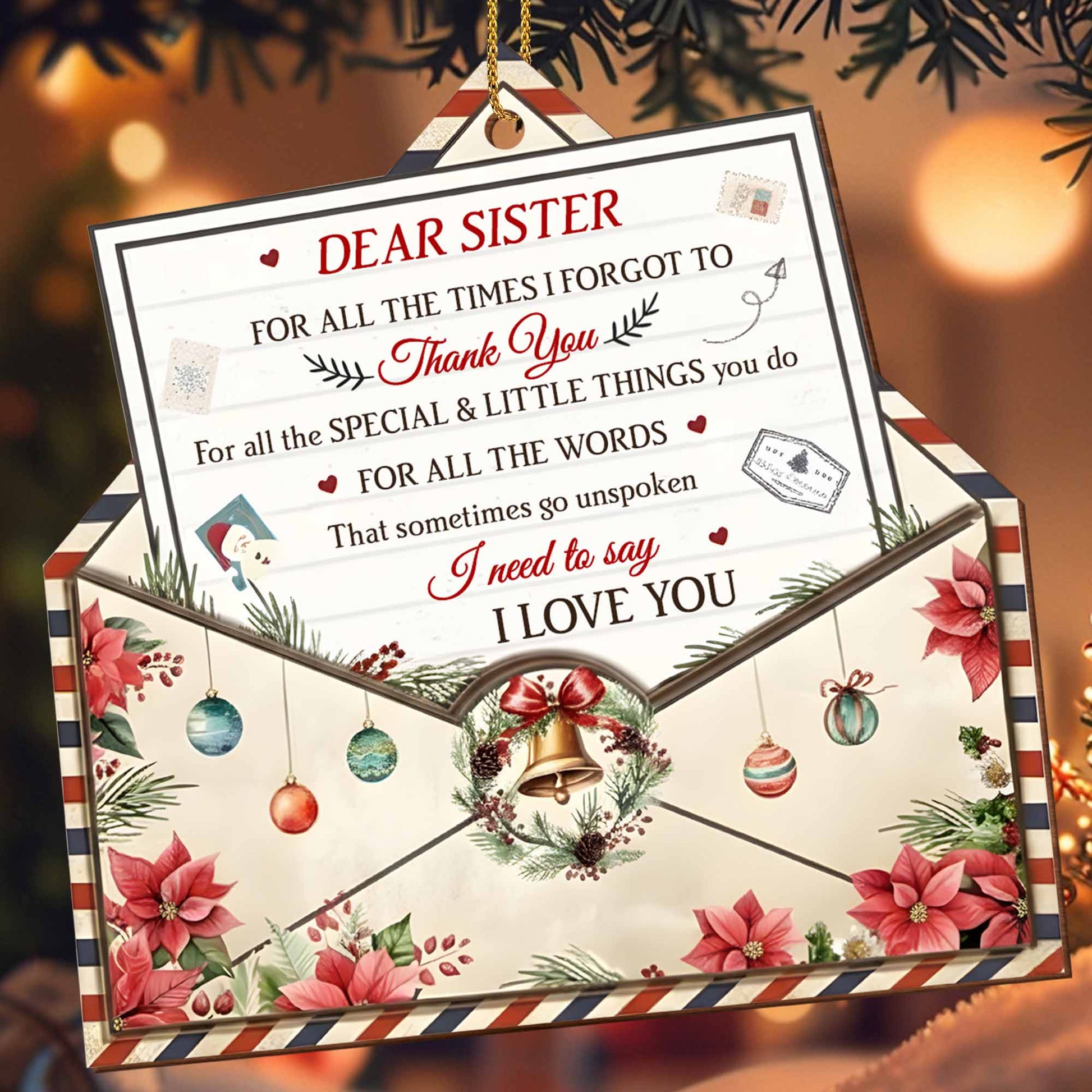 Thank You For All The Special Things, Christmas Ornaments And Bells