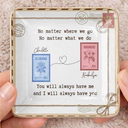 No Matter Where We Go Postage Stamp Design