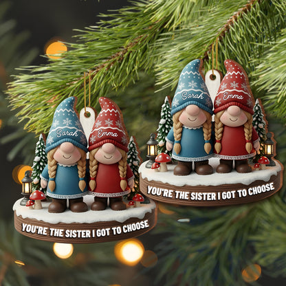 You're The Sister I Got To Choose, Featuring Gnomes And Snowflakes