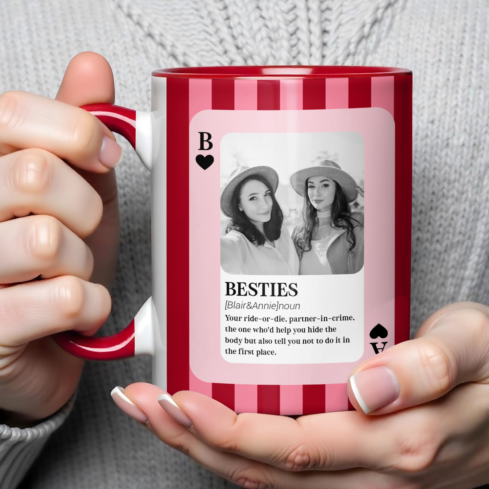 Besties Ride Or Die Partner-In-Crime Mug