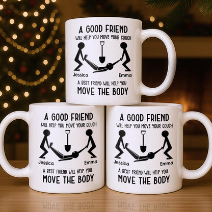 A Good Friend Will Help Move Your Couch, Stick Figures Design