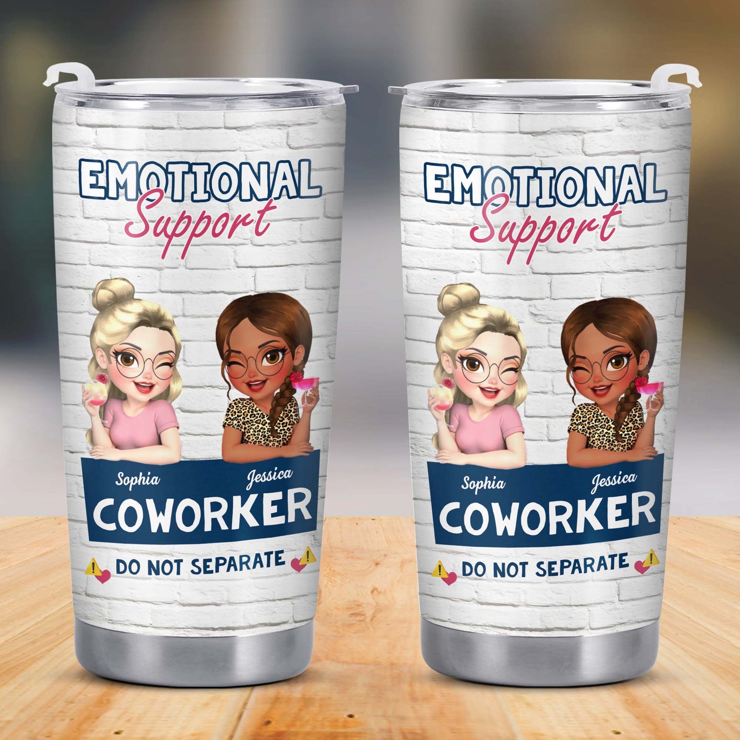 Emotional Support Coworker Tumbler